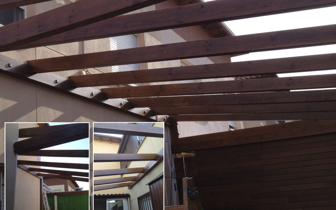 proteger tu pérgola de madera en verano e invierno